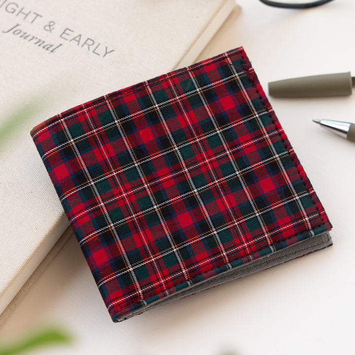 Plaid Handmade Travel Wallet
