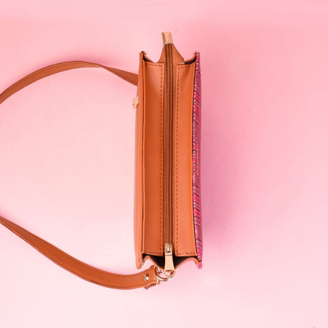 Handcrafted Vegan Leather Sling Bag