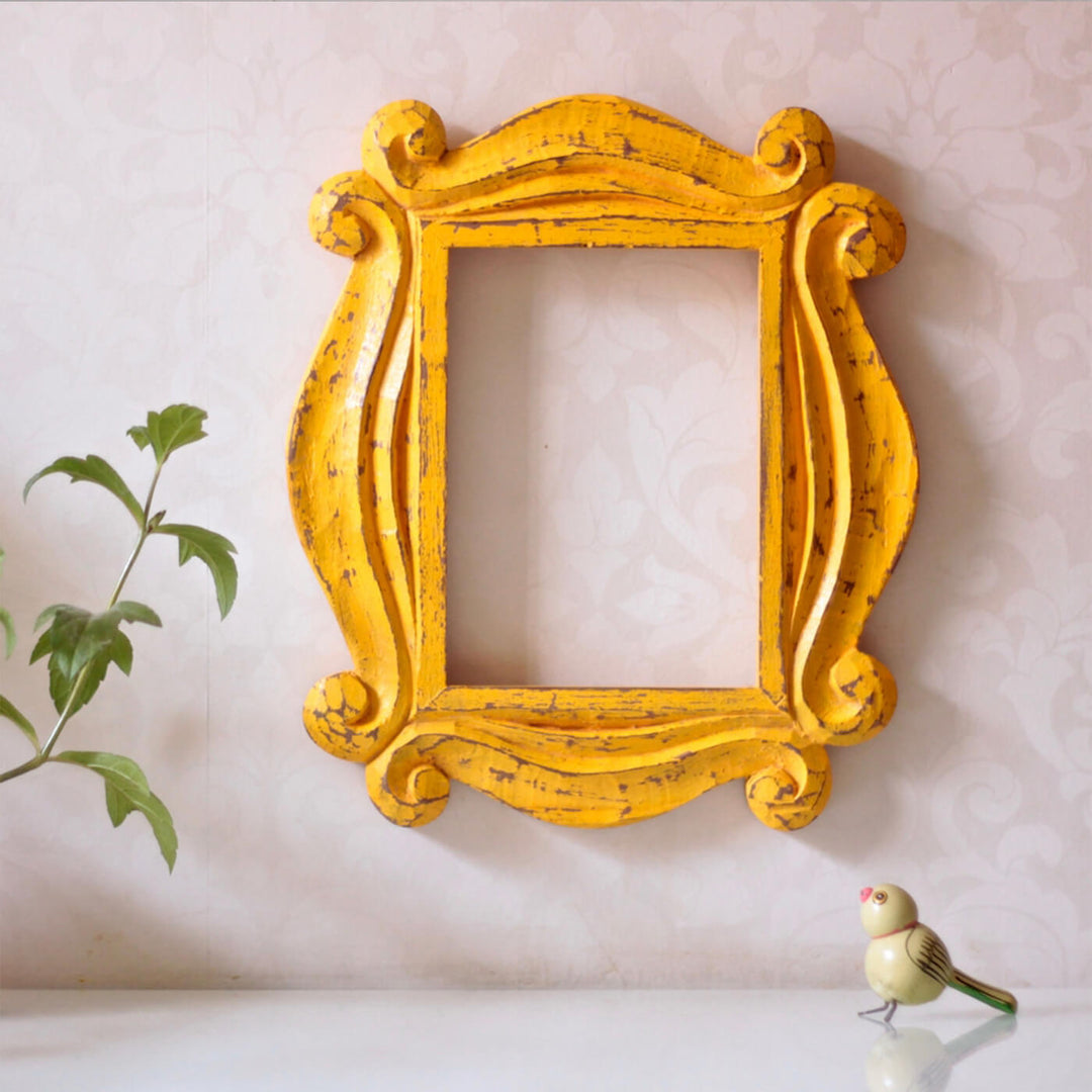 Friends Signature Wooden Hollow Frame - Distress Finish
