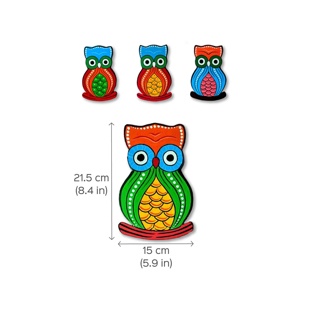 Handpainted Owl String Wall Hangings