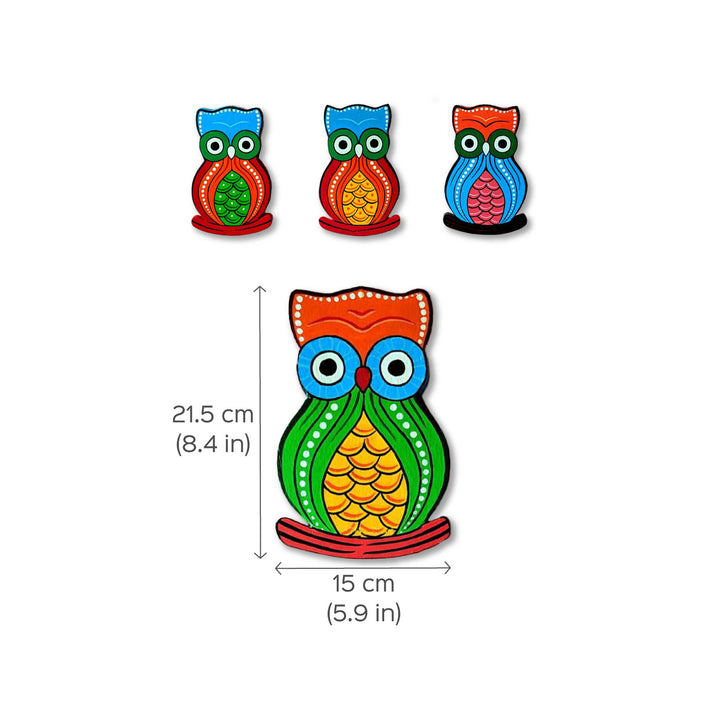 Handpainted Owl String Wall Hangings