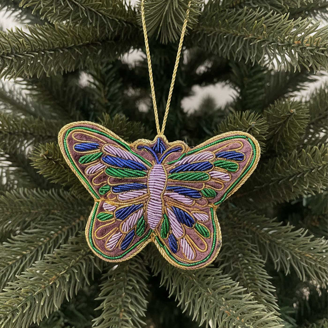 Multicolor Buttterfly Premium Zardozi Ornament