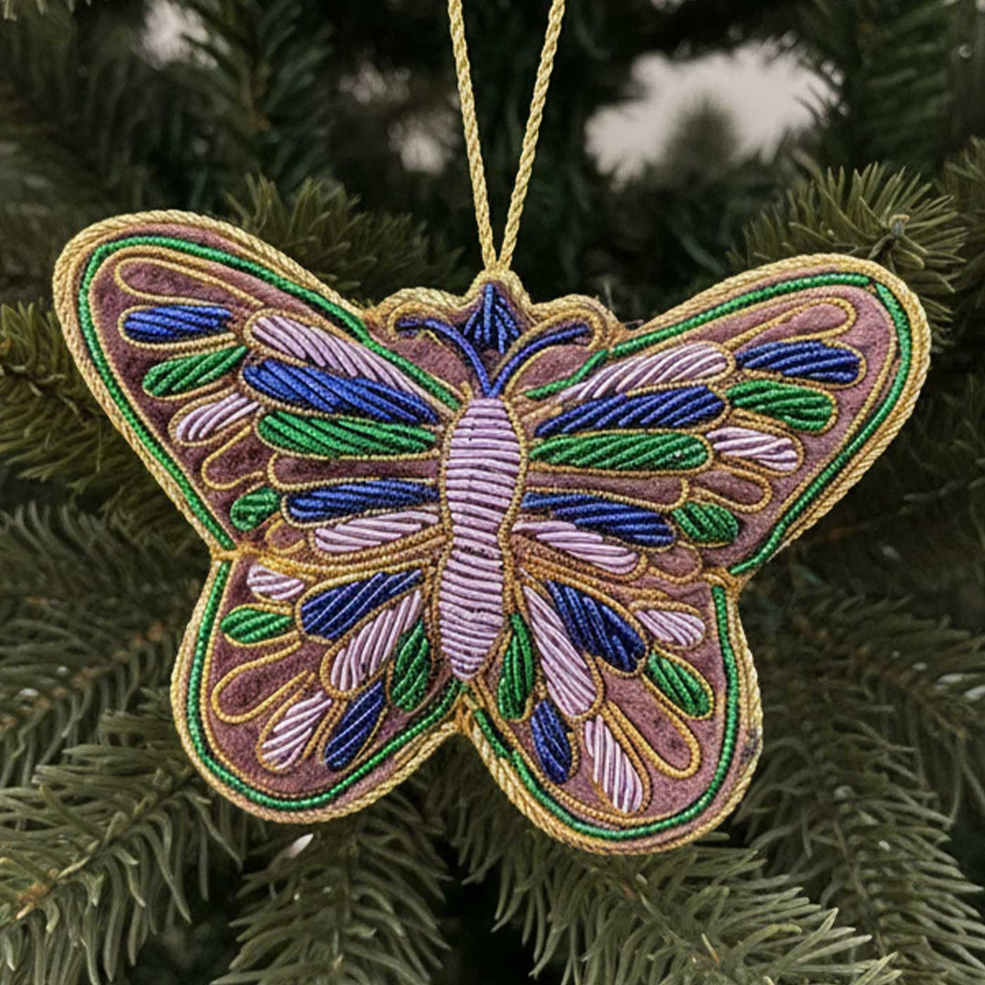 Multicolor Buttterfly Premium Zardozi Ornament