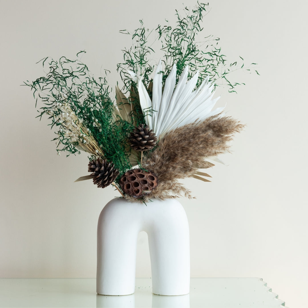 Handmade Green Wild Forest Dried Flower Bunch
