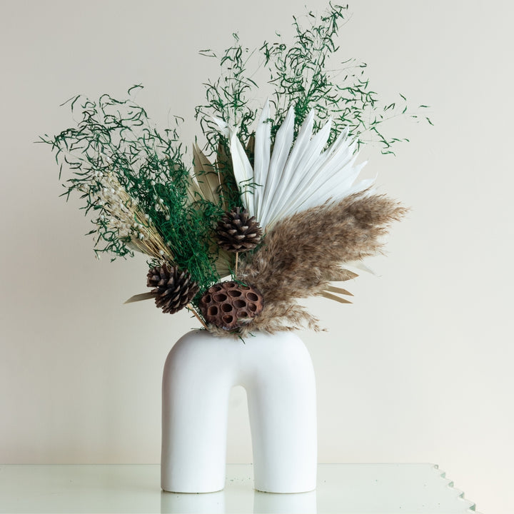 Handmade Green Wild Forest Dried Flower Bunch