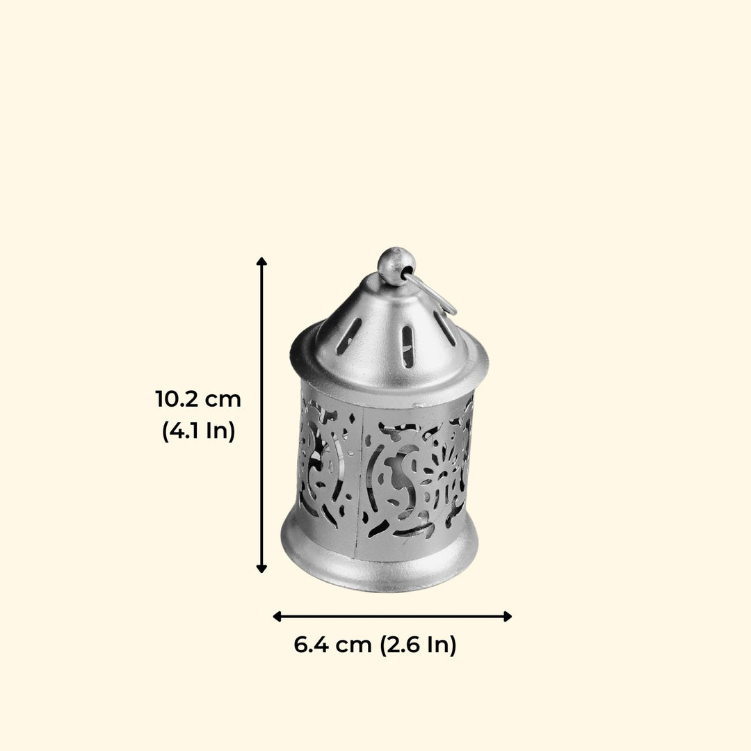 Handmade Small Decorative Iron Lantern Tealight Holder | Set Of 2