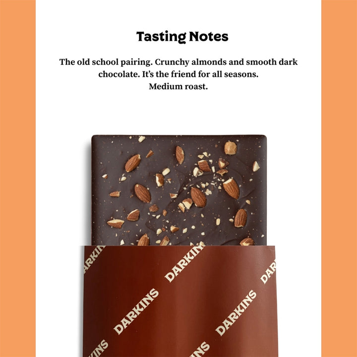 70% Dark | Vegan & Gluten Free Chocolate with Roasted Almonds
