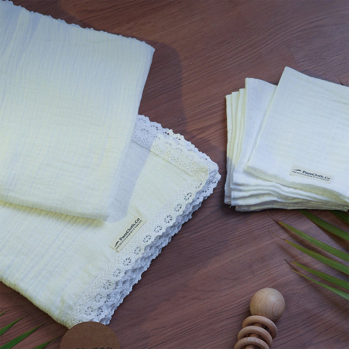 Little Nest Newborn Gift Hamper | Swaddle, Teether & Rattle