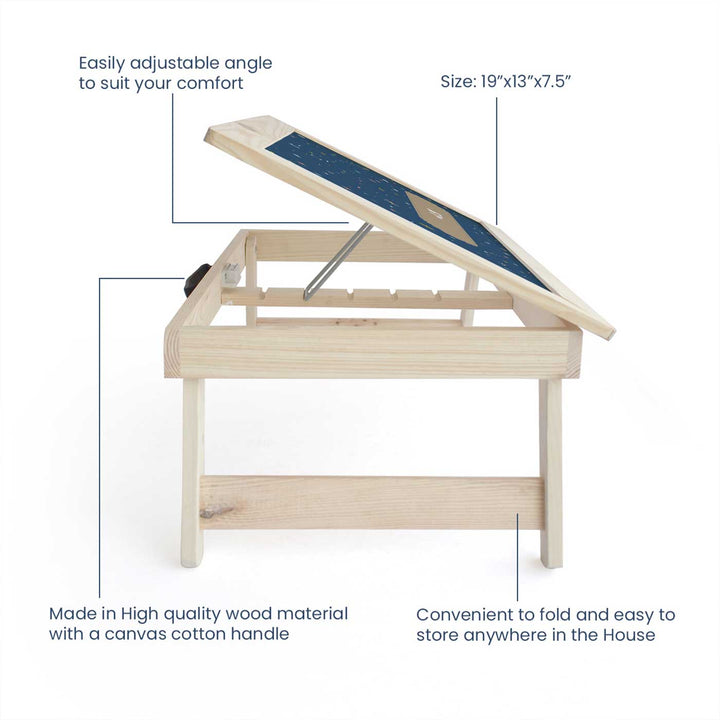 Personalized Twinkling Stars Theme Wooden Foldable Desk