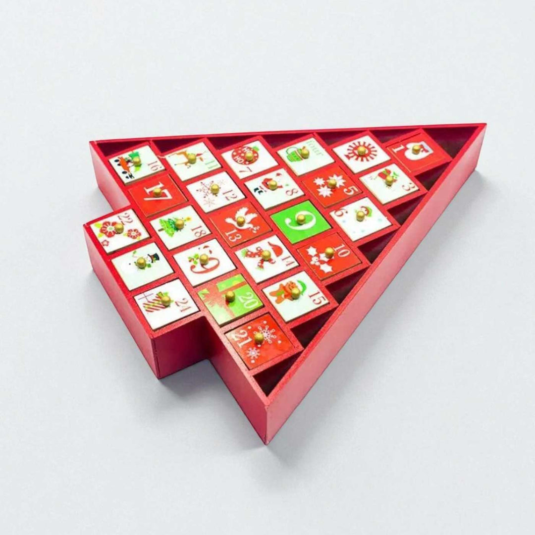 Handmade Wooden Cherry Blossom Advent Calendar