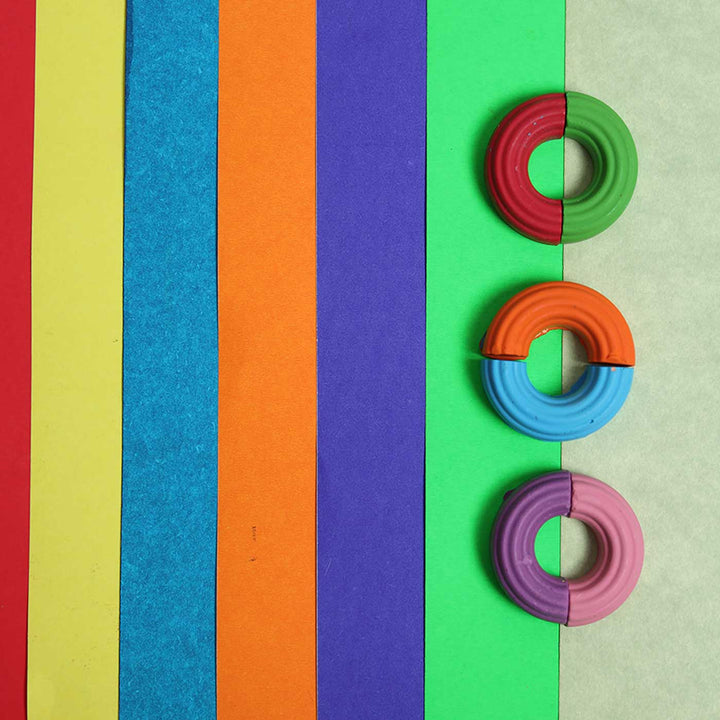 Handmade Non-Toxic Mini Rainbows Crayons | Set Of 8