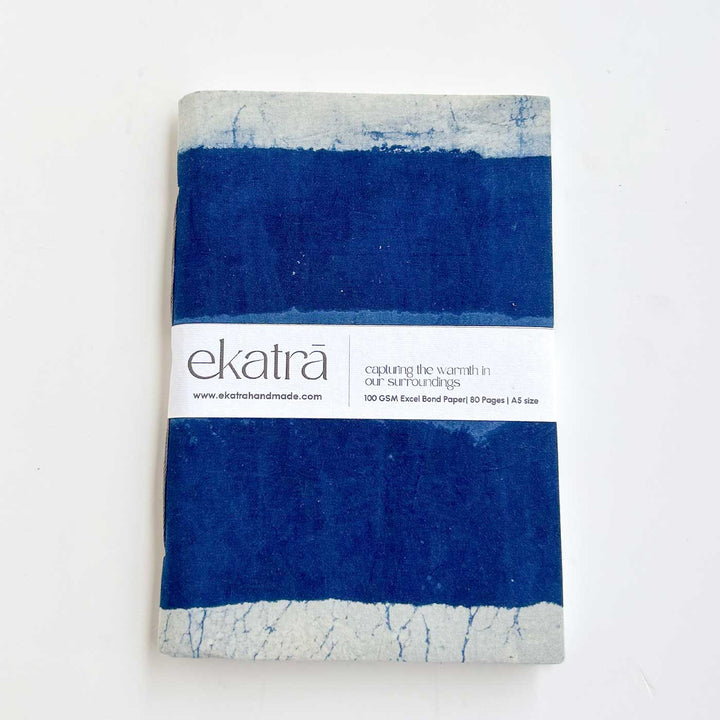 Indigo Stripes A5 Journal