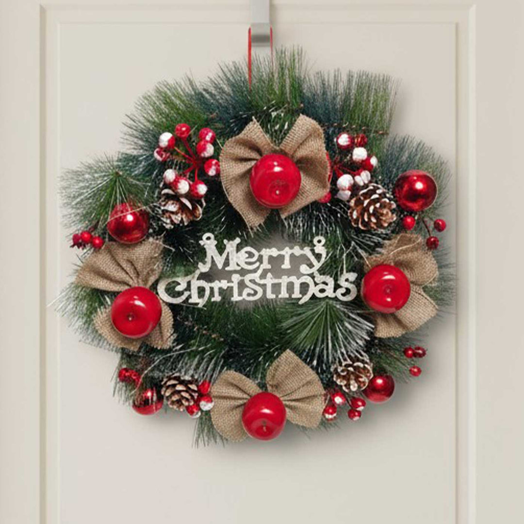 Handmade Rustic Cherry Apple Plastic Wreath