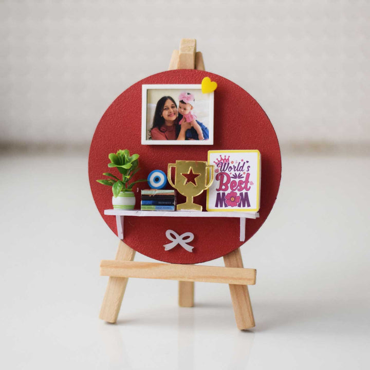 Photo Personalized Handmade Miniature Shelf MDF Decorative Plaque For Mom