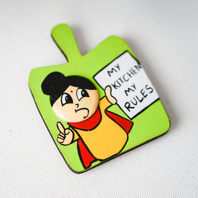 Handcrafted MDF & Clay Fridge Magnet