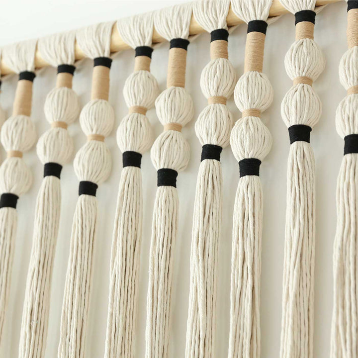 Handmade Macrame Big Tassels Design Cotton Wall Hanging