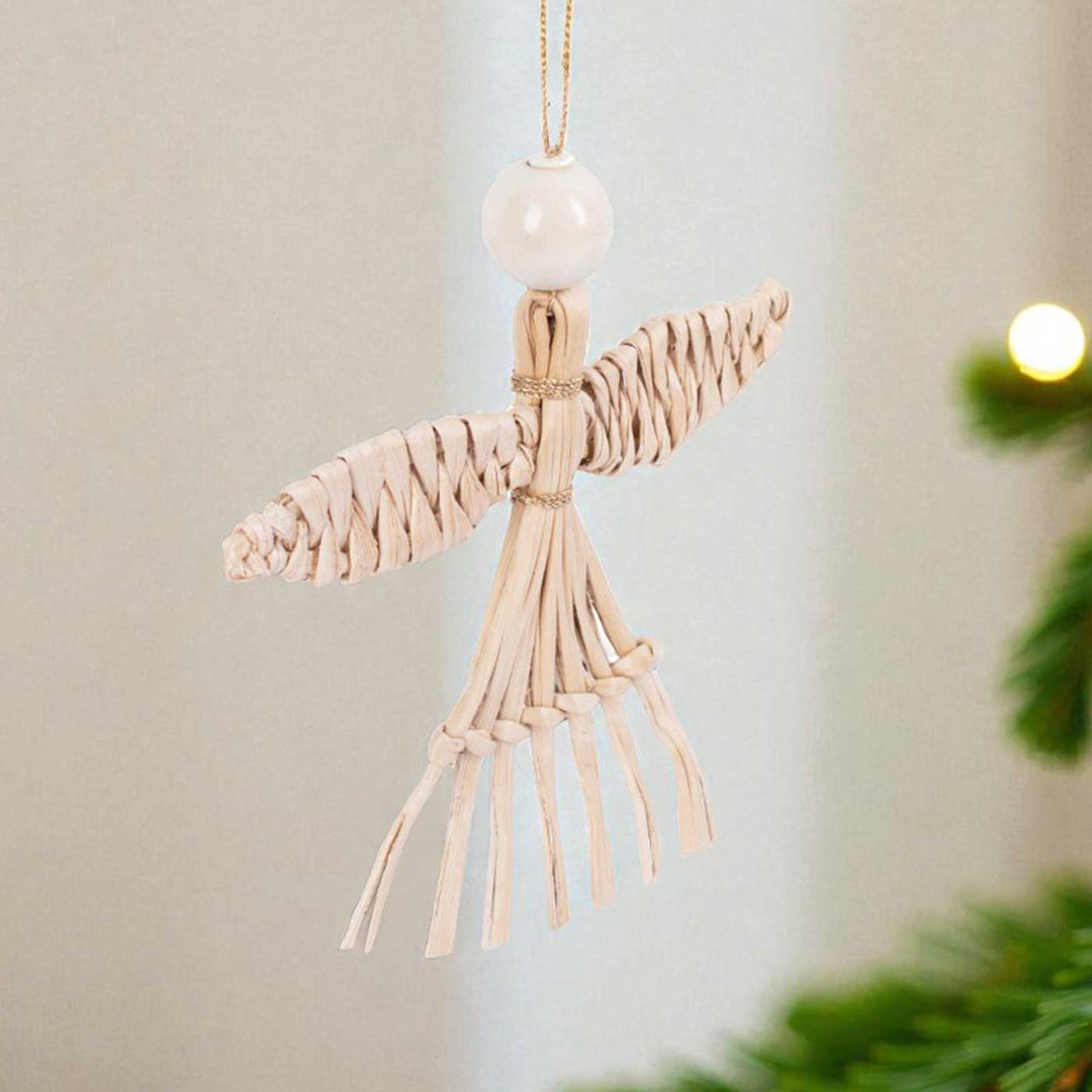 5 Pc | Handmade Banana Bark Angel Hanging Ornaments