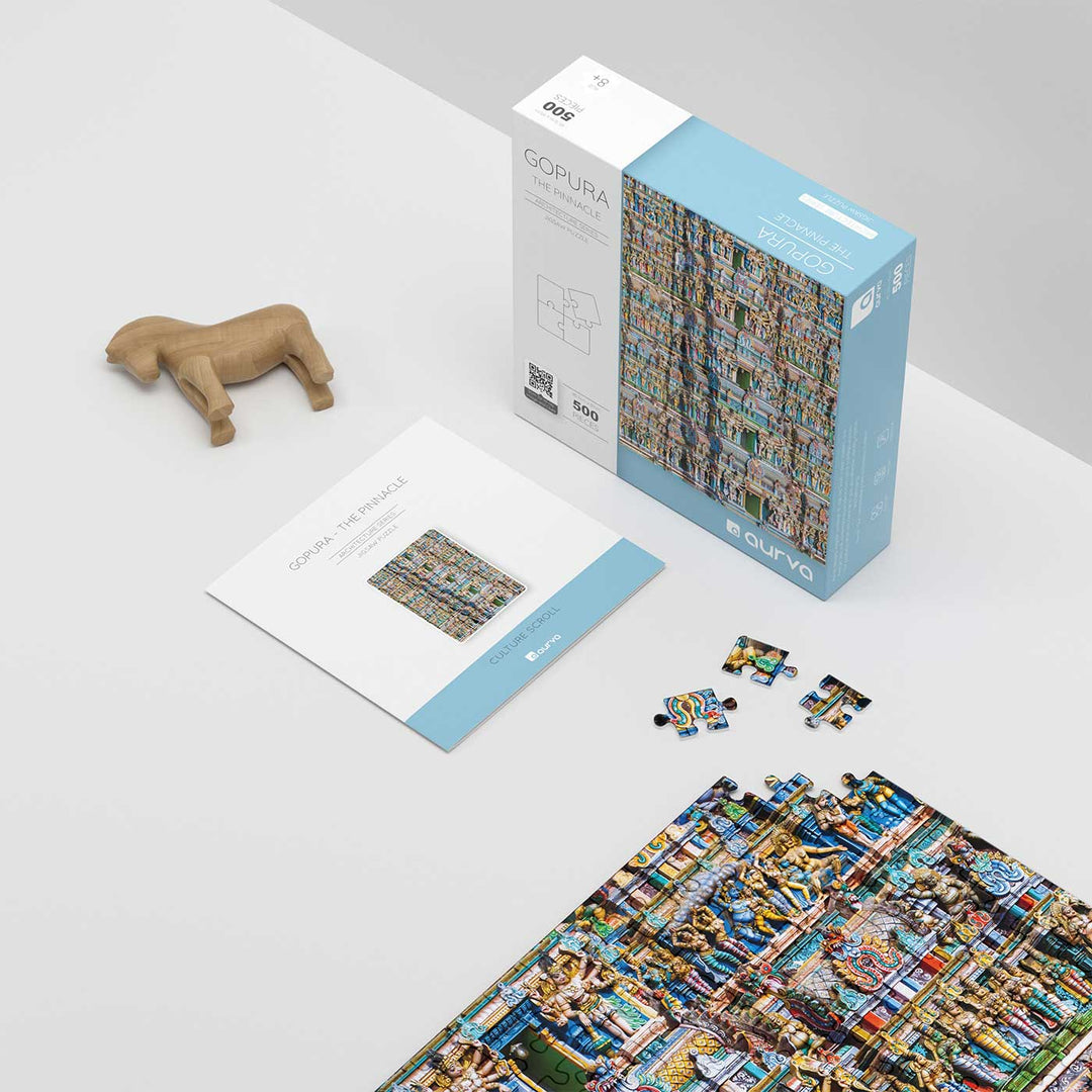 Gopura | The Pinnacle Art & Architecture Puzzle | 500 Pieces