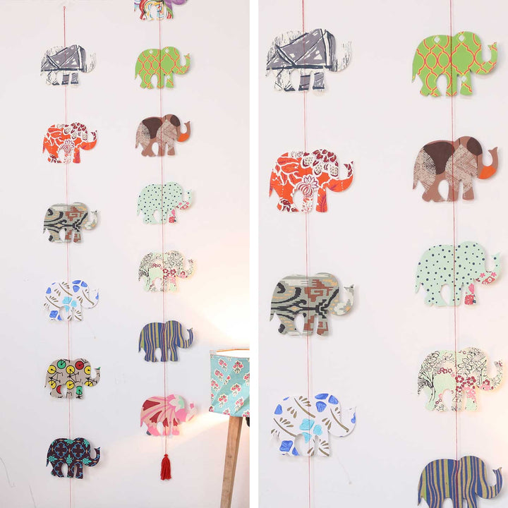 Handmade Elephant Design Paper Hanging
