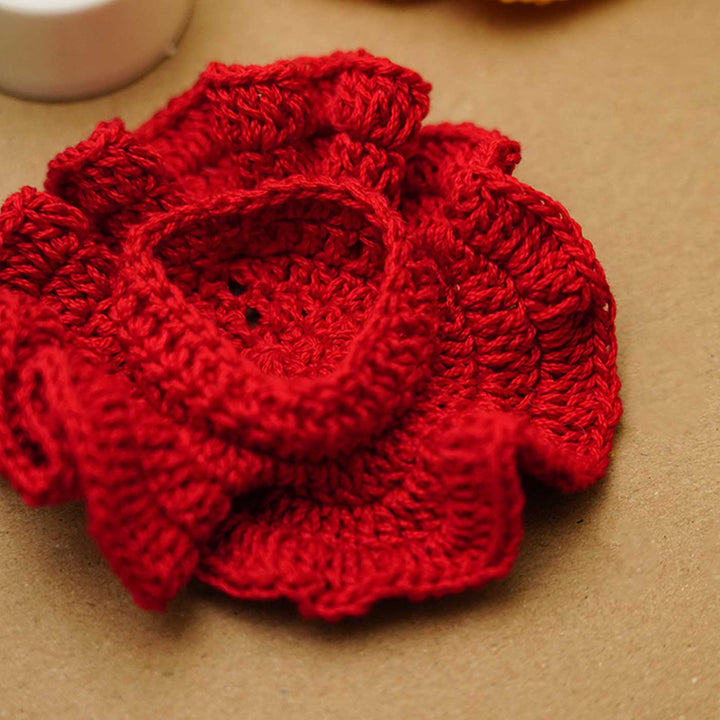 Handmade Frilled Crochet Tealight Holder | Set Of 8