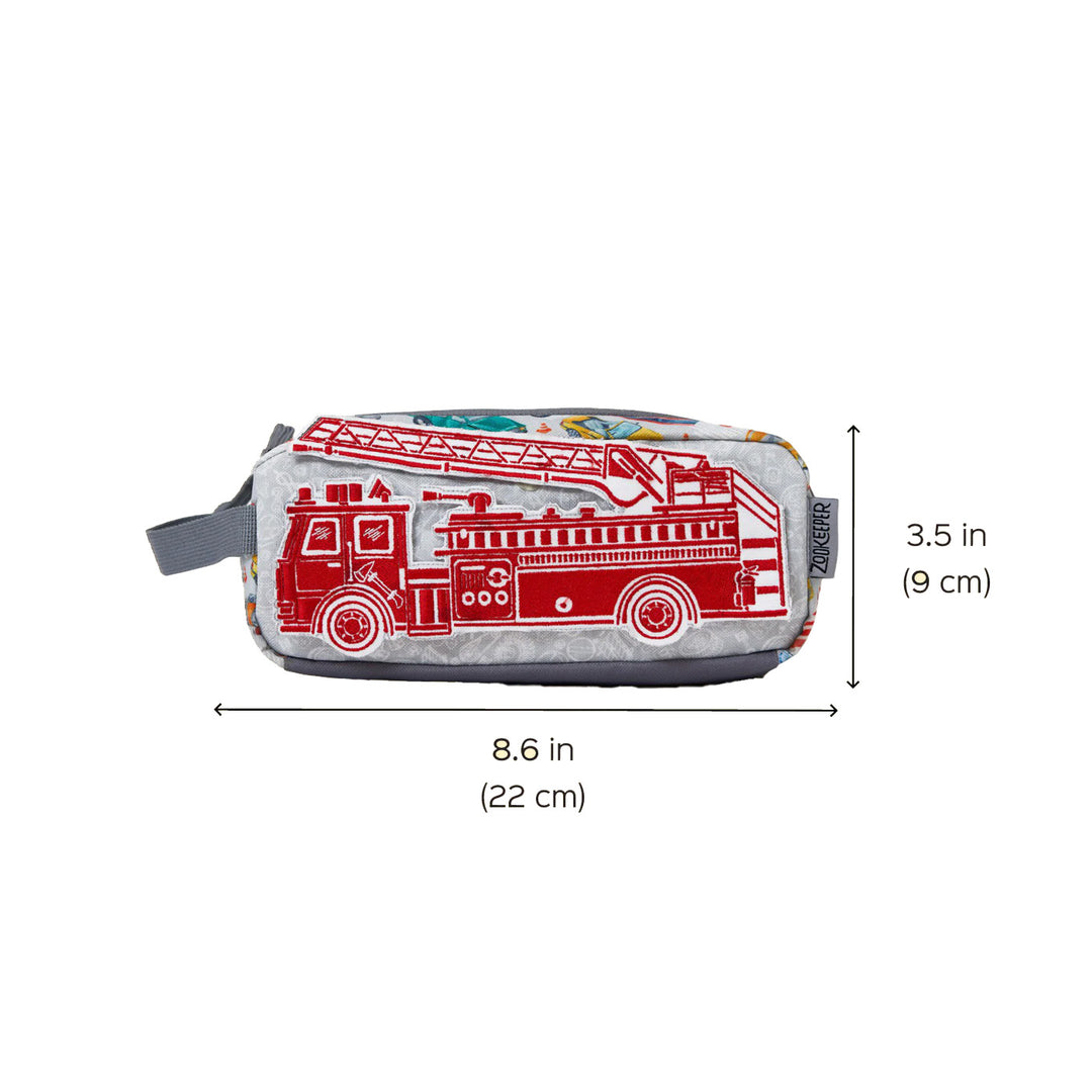 City Safari Theme Water-Resistant Kids Pencil Pouch