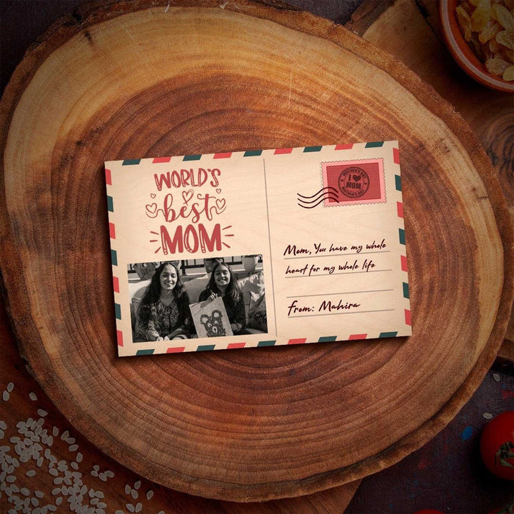Photo Personalized Printed Postcard Theme Wooden Decorative Plaque