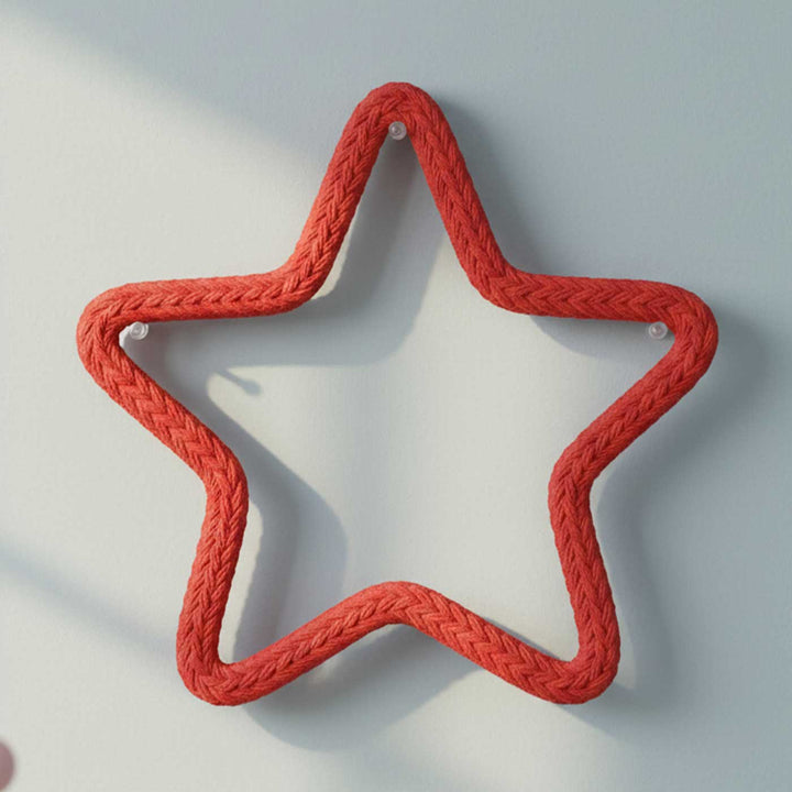 Handmade Knitted Wire Star Hanging