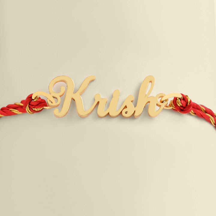 Personalized Handmade Classic Design Metal Rakhi