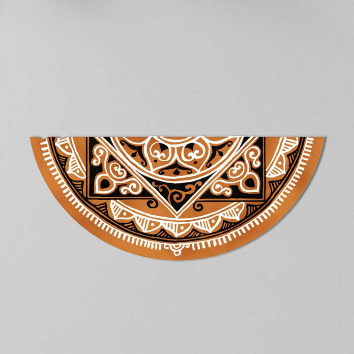 9.5 x 22.5 inch | Hand-Painted Vyana Semicircle Canvas Reusable Rangoli Mat