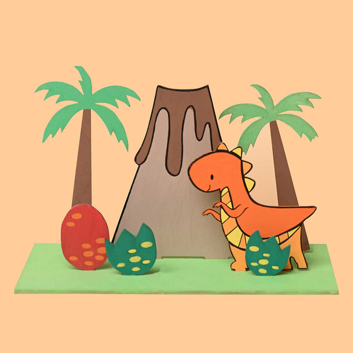 Handmade Dinosaur Adventure Craft DIY Kit | Set of 14