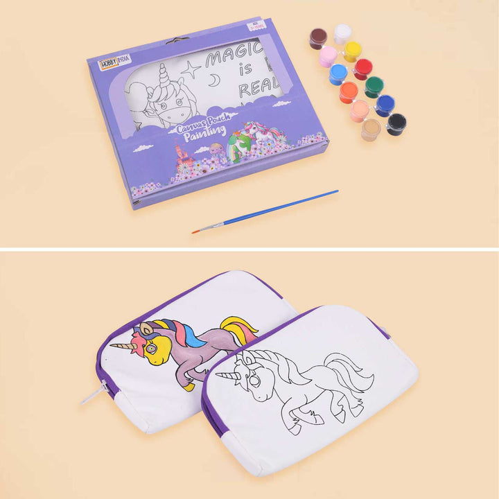 Pre Marked Pouch Unicorn MDF Wood DIY Kit