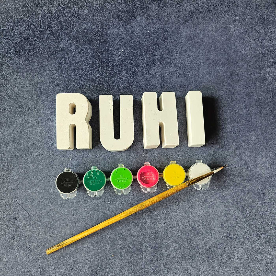 Personalized Ready to Paint Clay DIY Kit For Kids