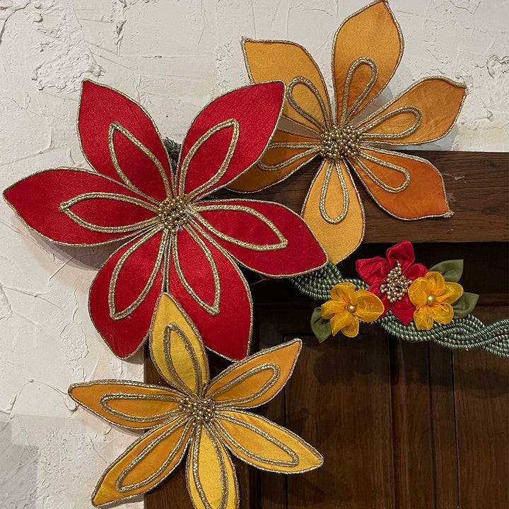 Handmade Pushplata Beaded Floral Vine Banderwal Toran