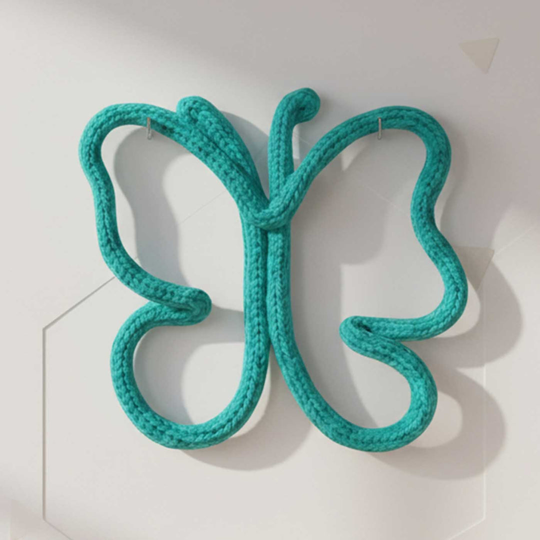 Handmade Knitted Wire Butterfly Hanging For Kids Room Decoration