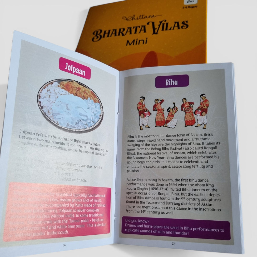 Bharata Vilas Mini Card Game for Kids | Learn Indian States & Culture | 8+ Years