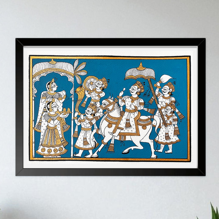 11 X 7.5 Inch | Welcoming Paper Phad Painting