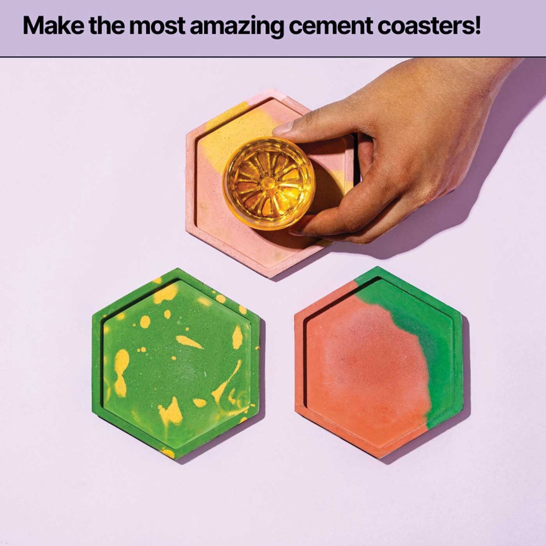 Cement Coaster Making DIY Kit