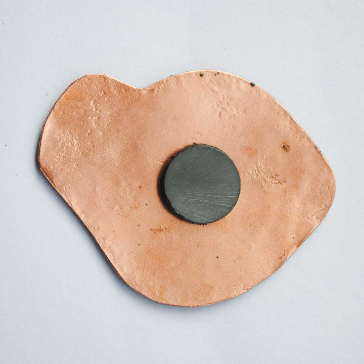 Handmade Coconut (Nareal) Copper Enamel Fridge Magnet