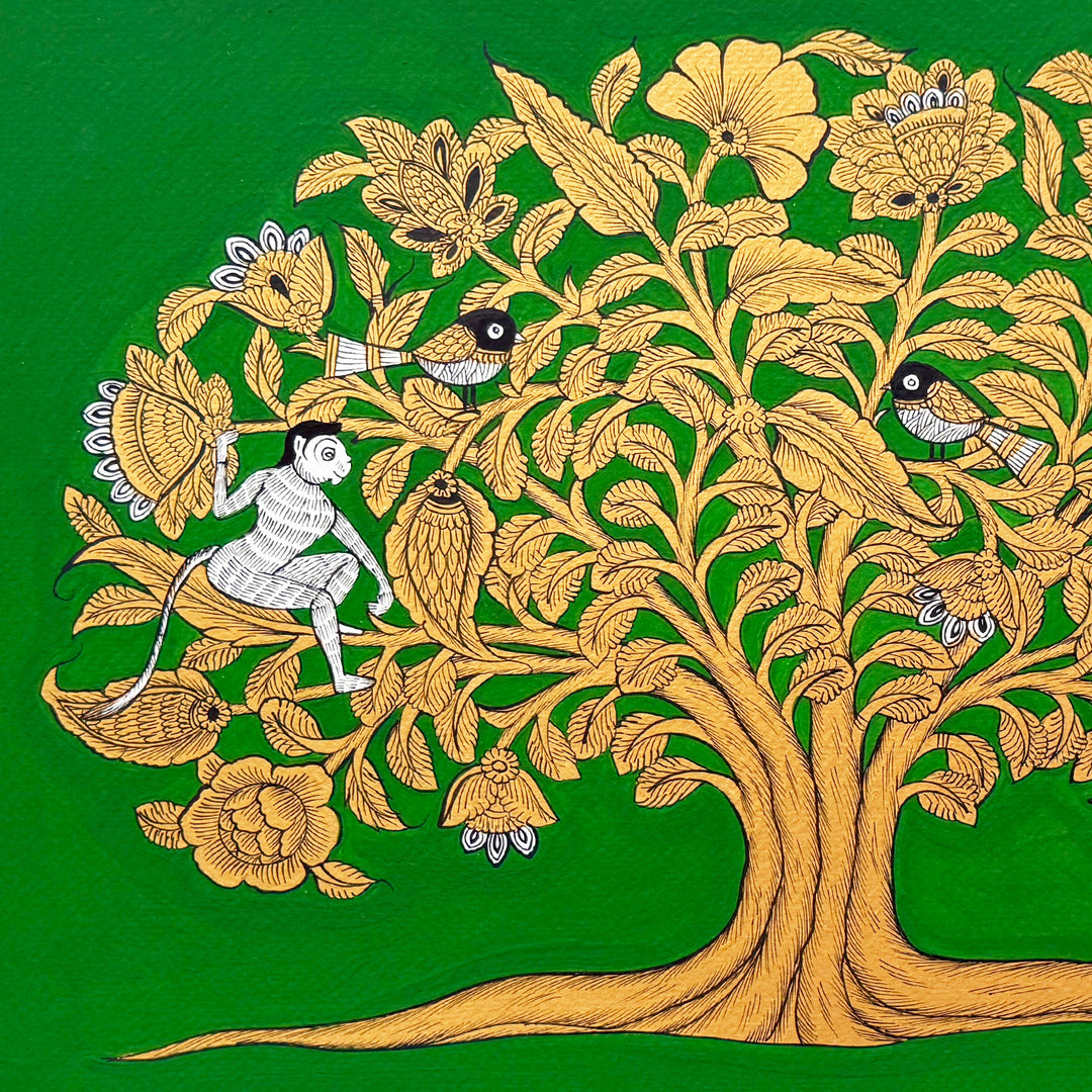 14.5 X 18.5 Inch | Tree Of Life Paper Phad Painting