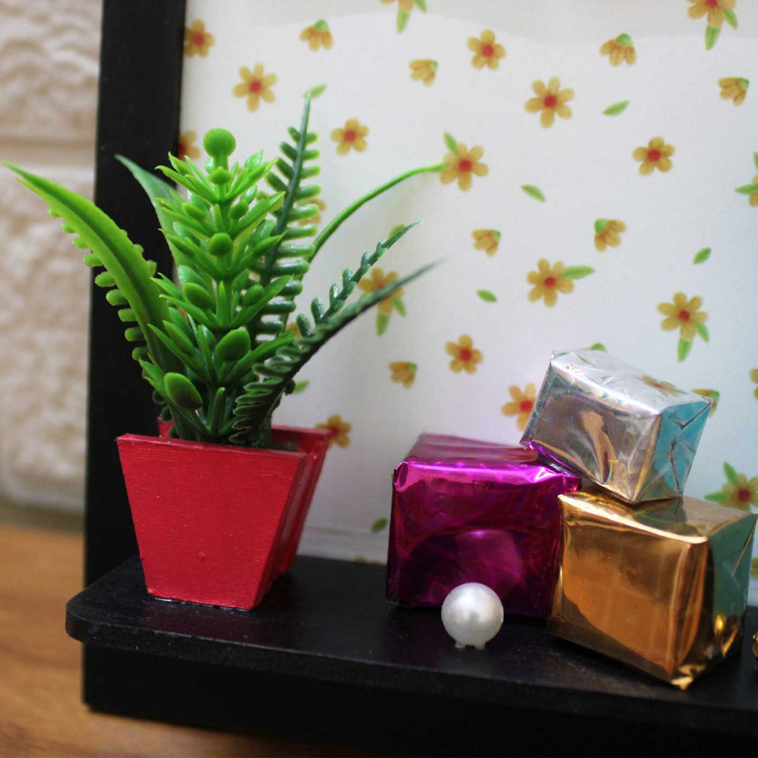 Photo Personalized Happy Corner Theme Mdf Wood Miniature Frame