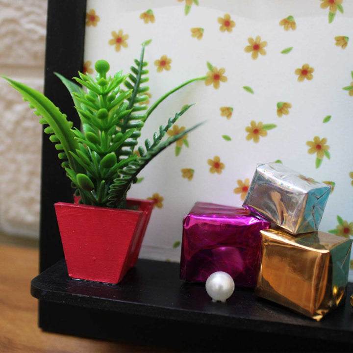 Photo Personalized Happy Corner Theme Mdf Wood Miniature Frame