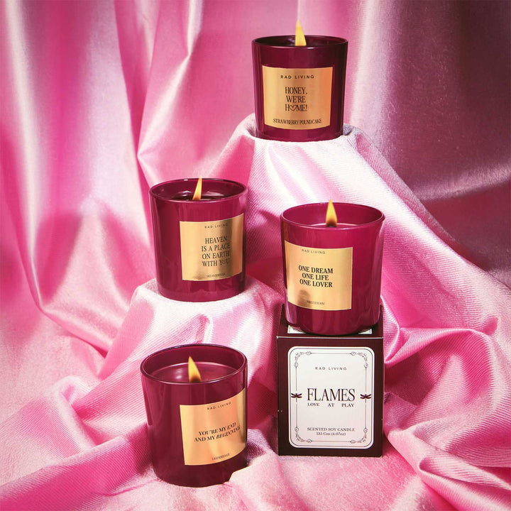 Hand Poured Honey, We’re Home Strawberry Pound Cake Scented Soy Wax Candle