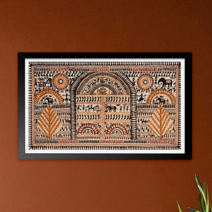 11 X 6 Inch | Handmade Paper Spirit Of Life Painting