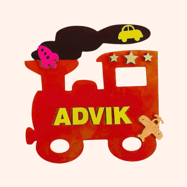 Train Theme Kids Nameplate