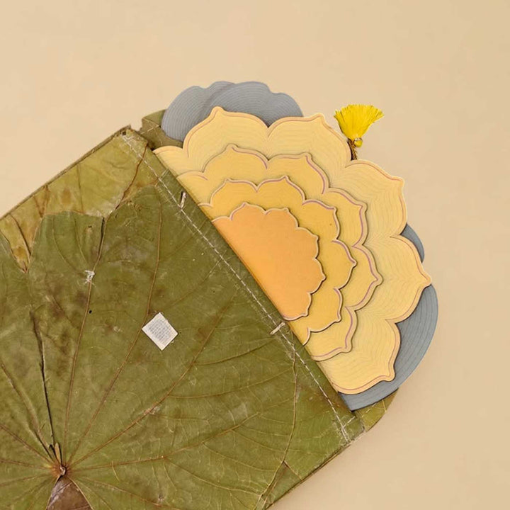 7 pc | Stackable Handcrafted Lotus MDF Rangoli Set For Festive Decor