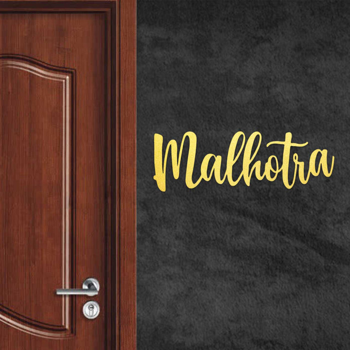 Personalized Weatherproof Elegant Laser Cut Metal Name Plate