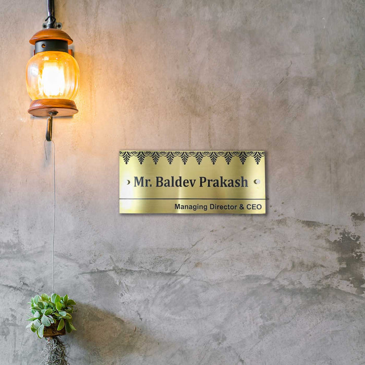 Personalized Weatherproof Luxurious Stainless Steel Name Plate