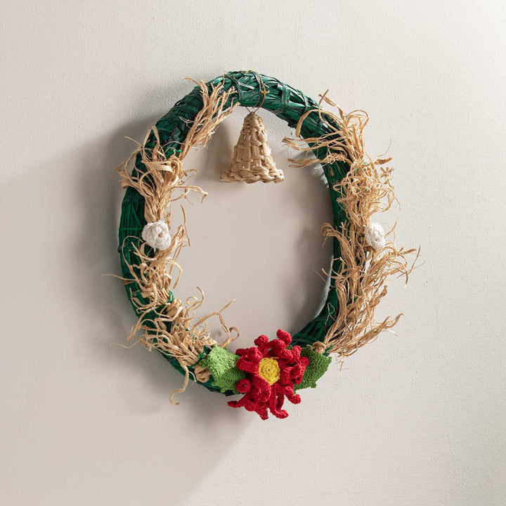 Lightweight Handmade Bamboo Jolly Bell Wreath