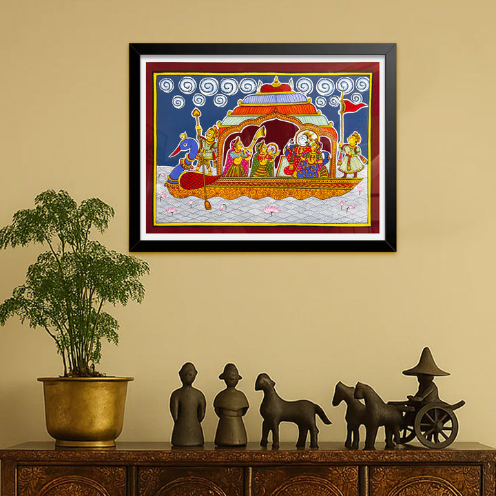 15 X 11 Inch | Nauka Vihar Paper Phad Painting