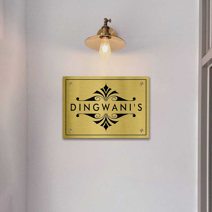 Personalized Engraved Minimalist Stainless Steel Name Plate